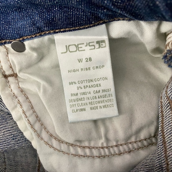 Joe’s Jeans Regina Pant High Rise Crop Jeans Sz 28 - Picture 7 of 8